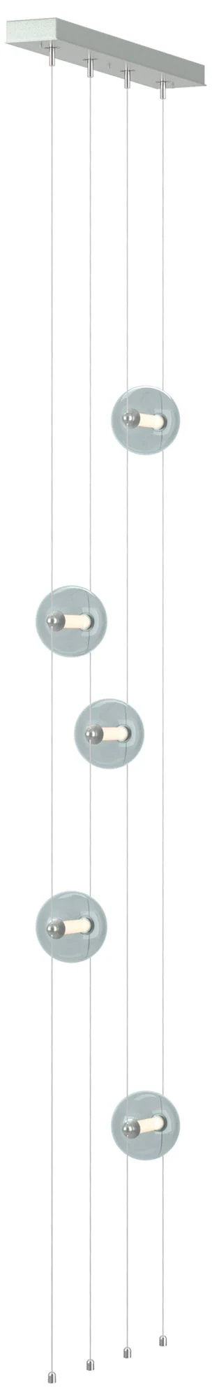 Abacus 5-Light Floor to Ceiling Plug-In LED Lamp - Platinum - Cool Grey - Image 1