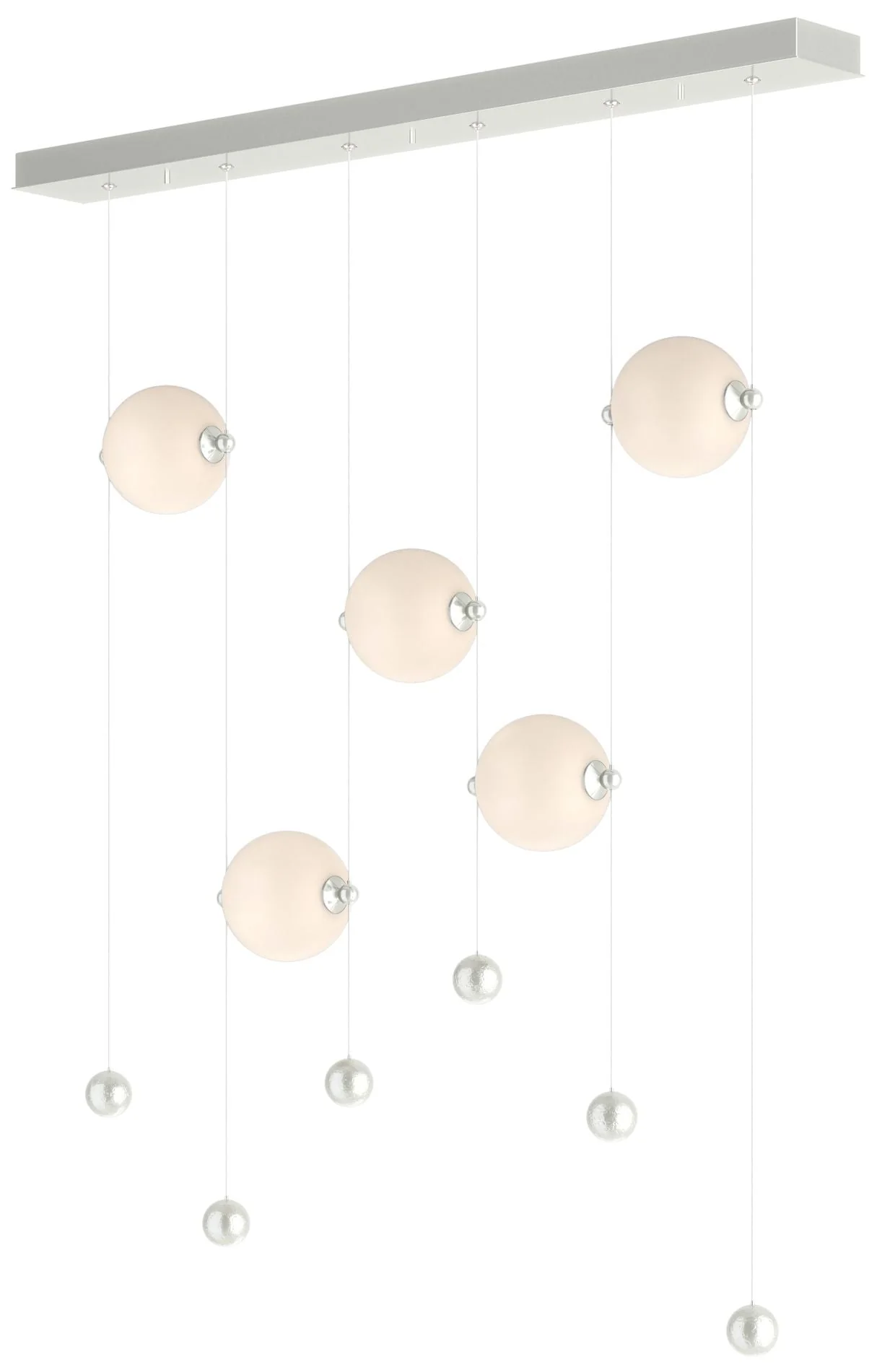 Abacus 5-Light LED Pendant - Sterling - Opal - Image 1