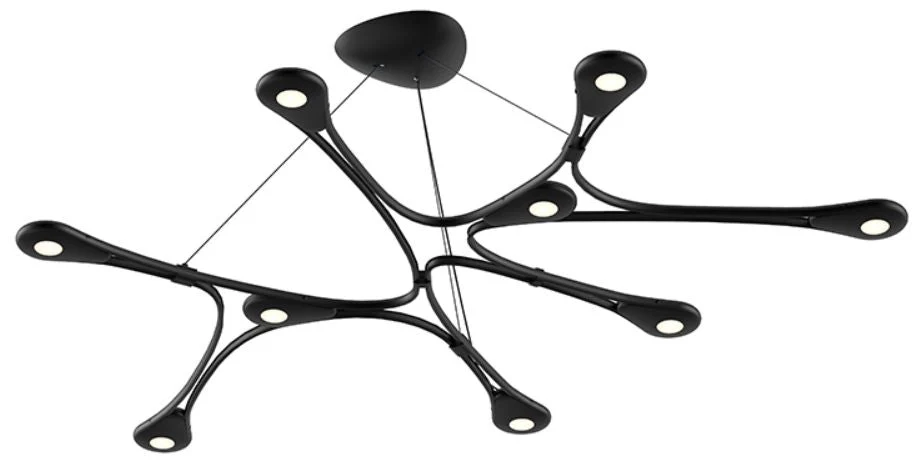 Abstraction LED Pendant - Satin Black - Image 1