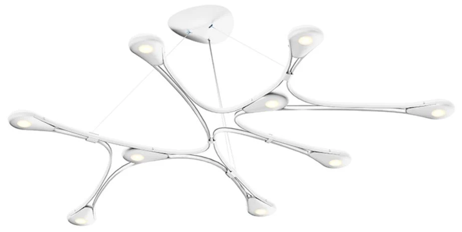 Abstraction LED Pendant - Satin White - Image 1