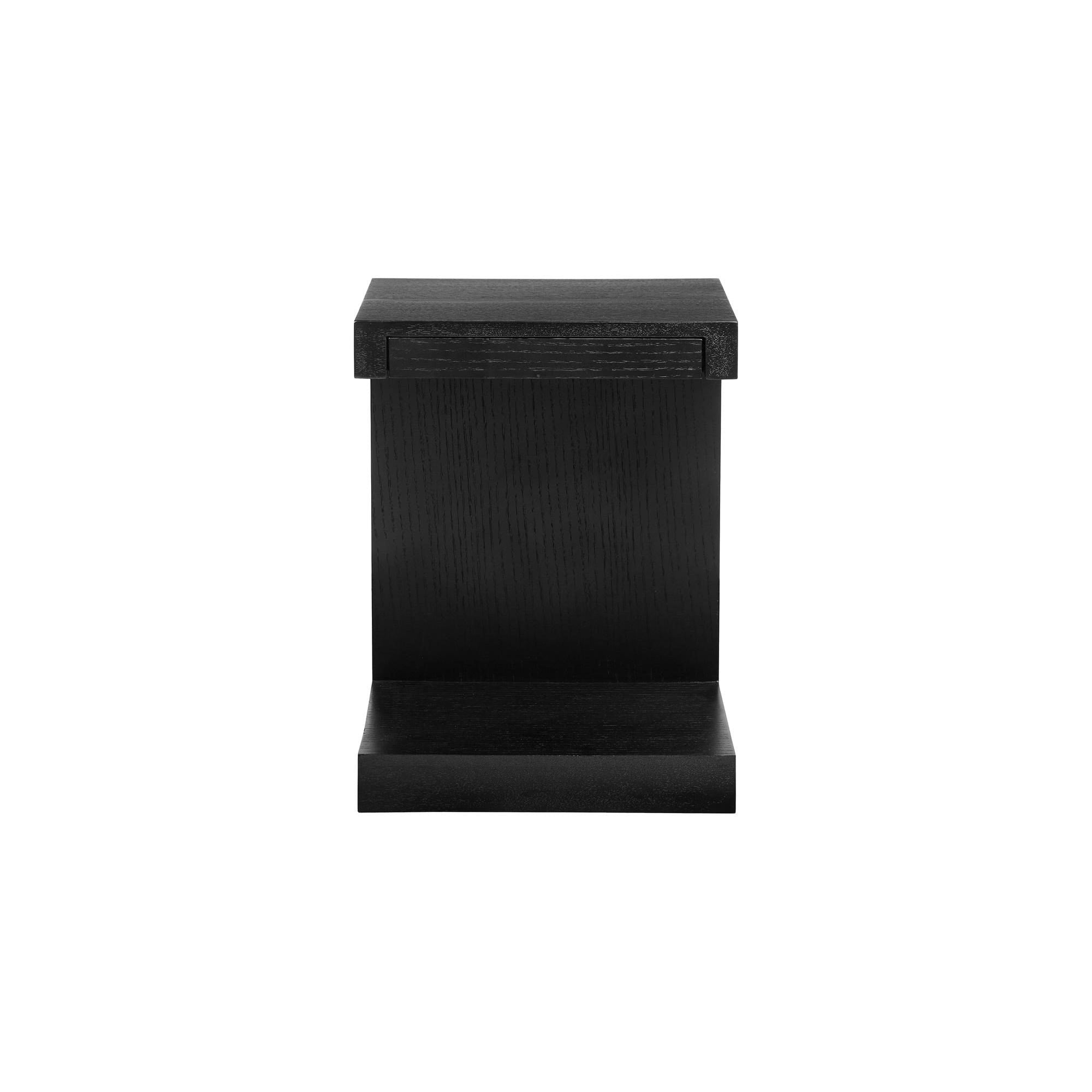 Moe's Home Collection Zio Black Oak Side Accent Table - Image 1