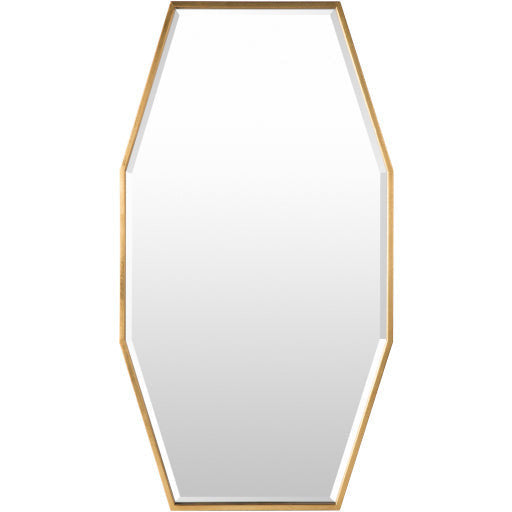 Surya Wall Decor & Mirrors Adams Modern Wall Mirror Gold Finish ADA-3001 - Image 3