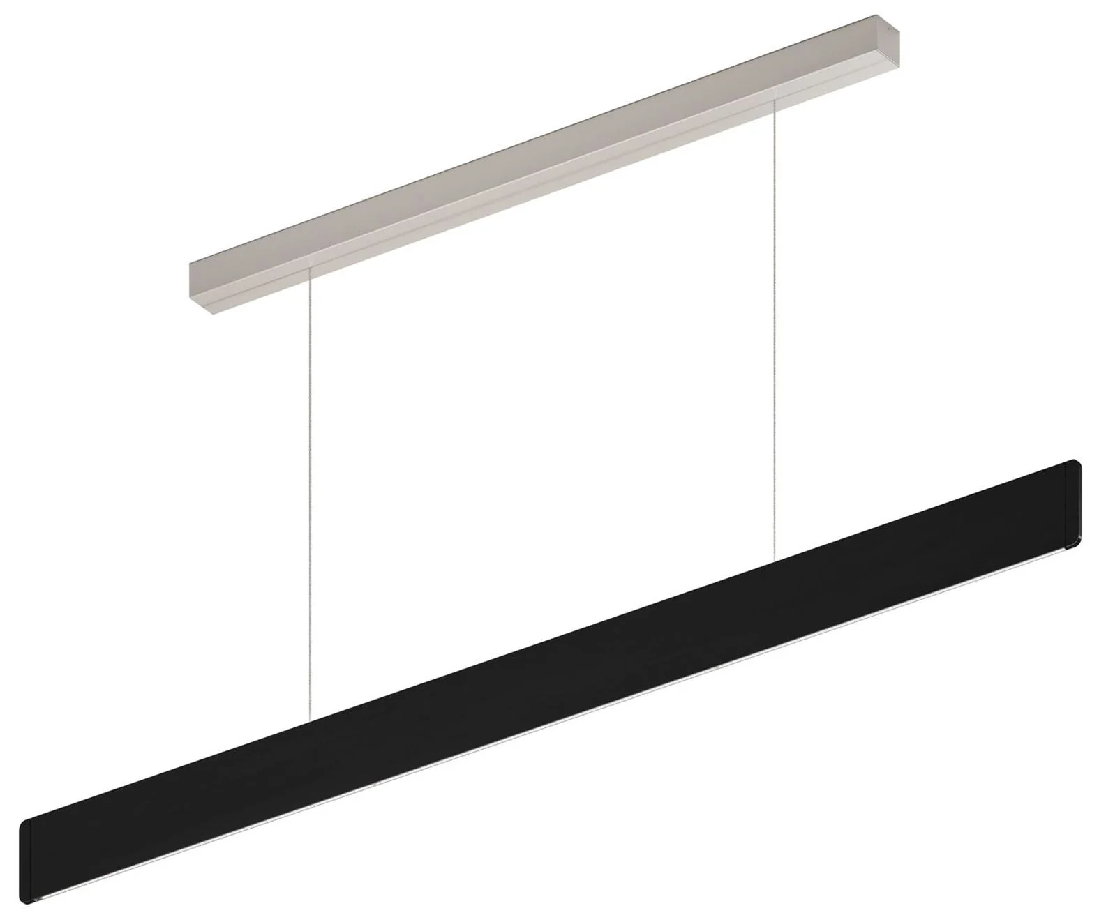 After 8 48.5" Wide Black 1/4" Profile LED Pendant - Image 1