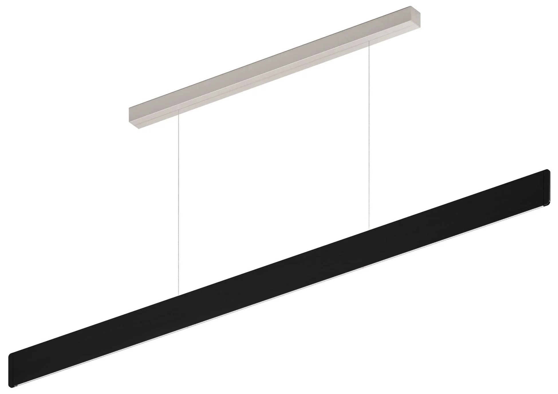 After 8 60.31" Wide Black 1/4" Profile LED Pendant - Image 1