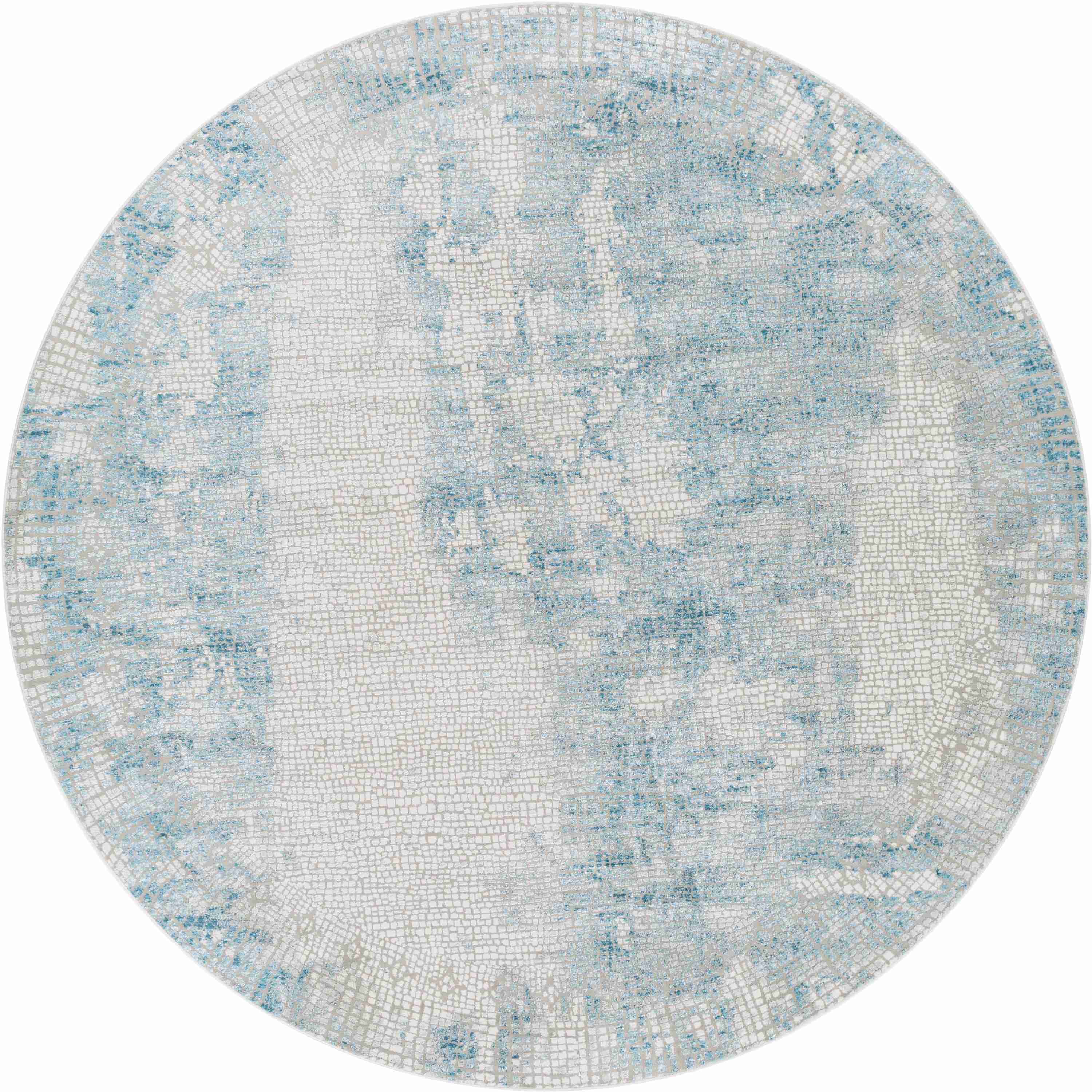 Surya Rugs Aisha Collection Light Blue, Gray & Off White Area Rug AIS-2301 - Image 3
