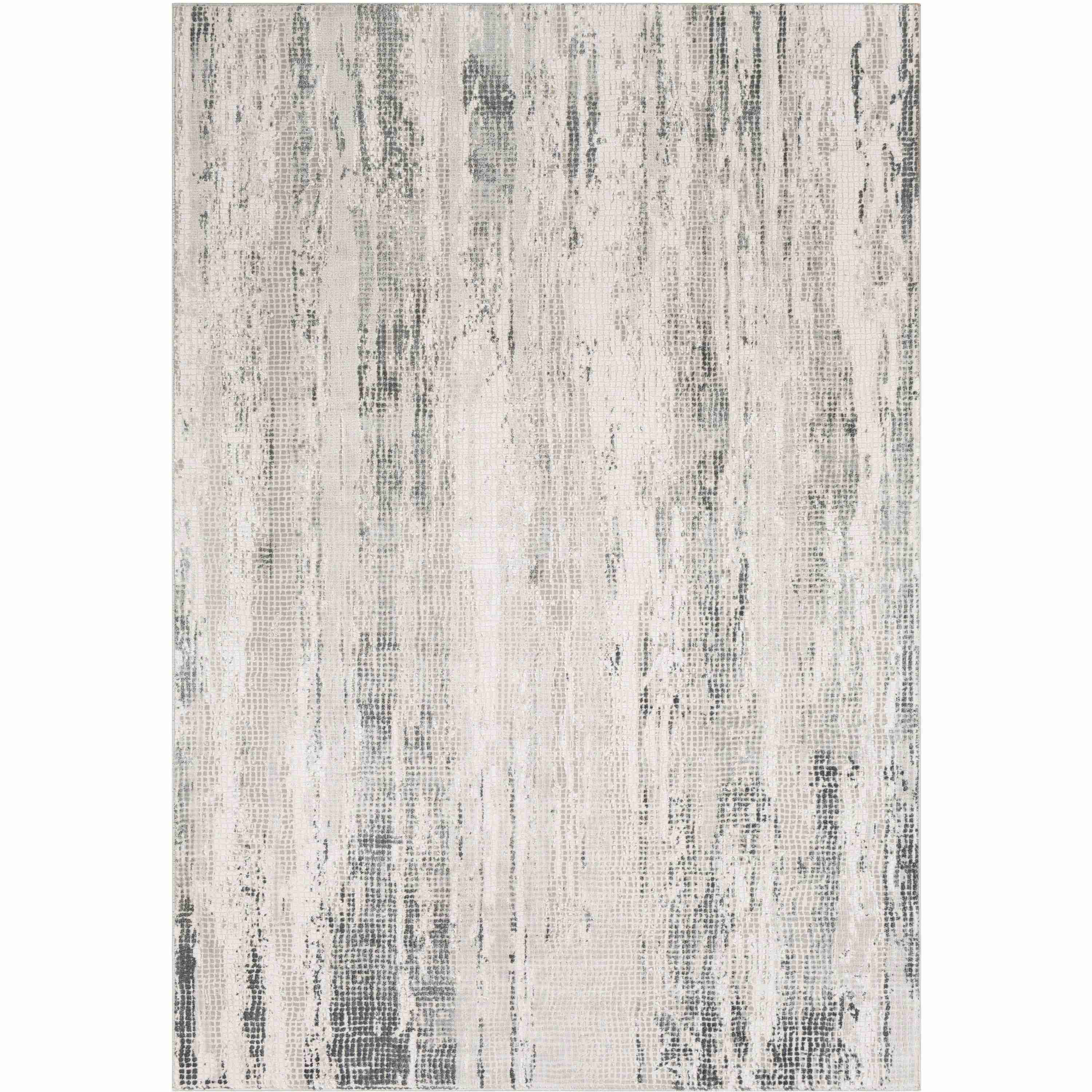 Surya Rugs Aisha Collection Gray, Charcoal, Light Gray & Off White Area Rug AIS-2304 - Image 1