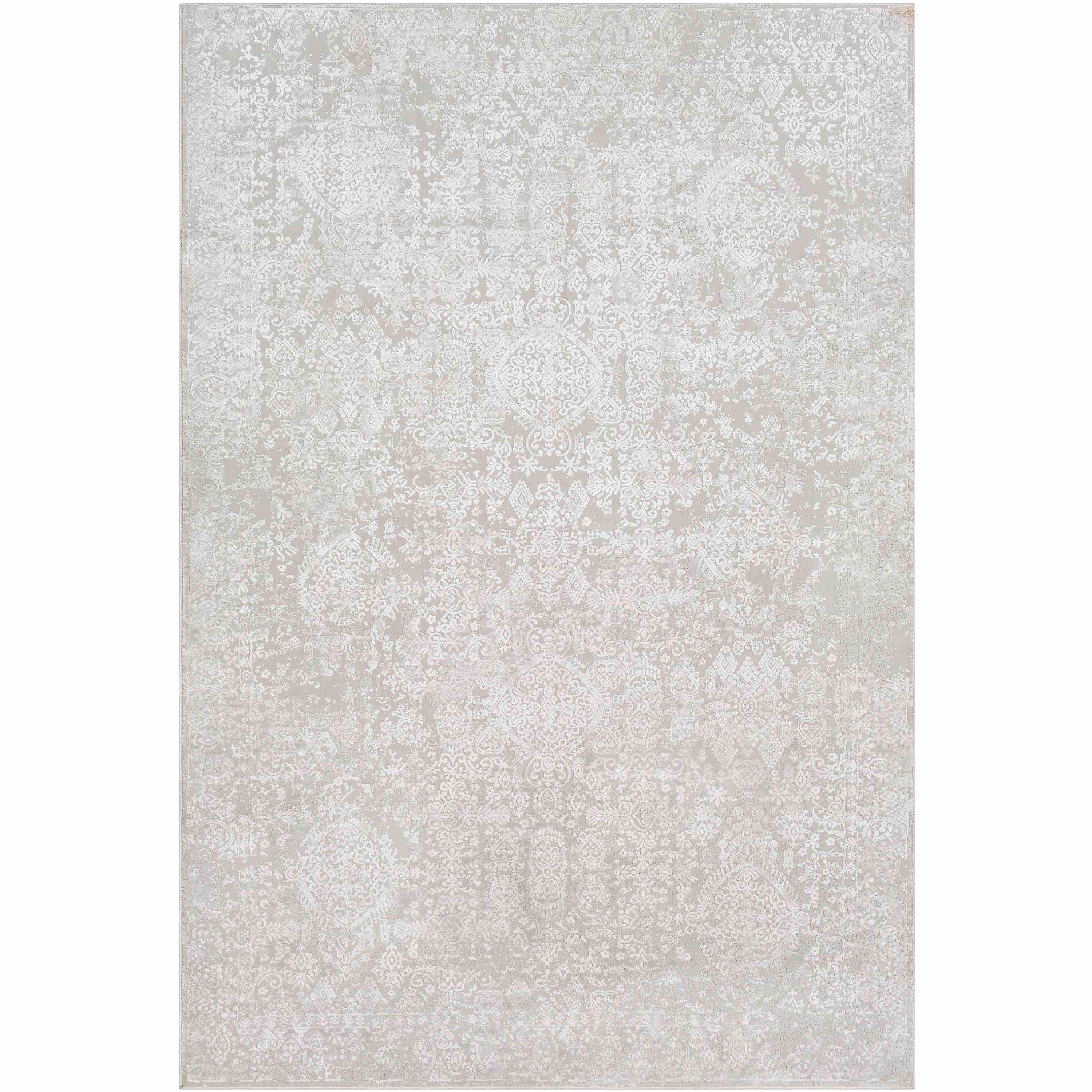 Surya Rugs Aisha Collection Light Gray & Off White Area Rug AIS-2306 - Image 1