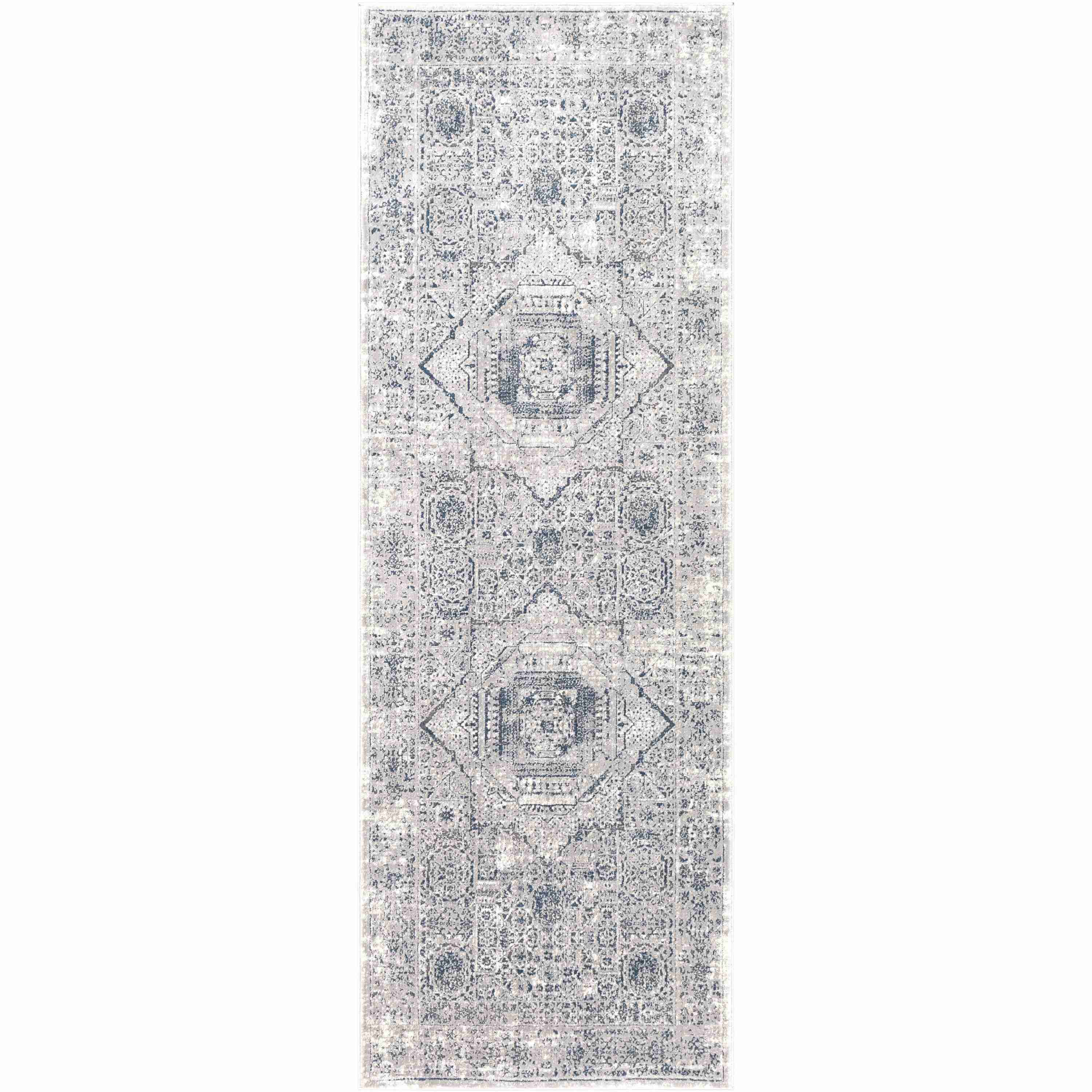 Surya Rugs Aisha Collection Charcoal, Gray, Off White & Dark Blue Area Rug AIS-2318 - Image 3