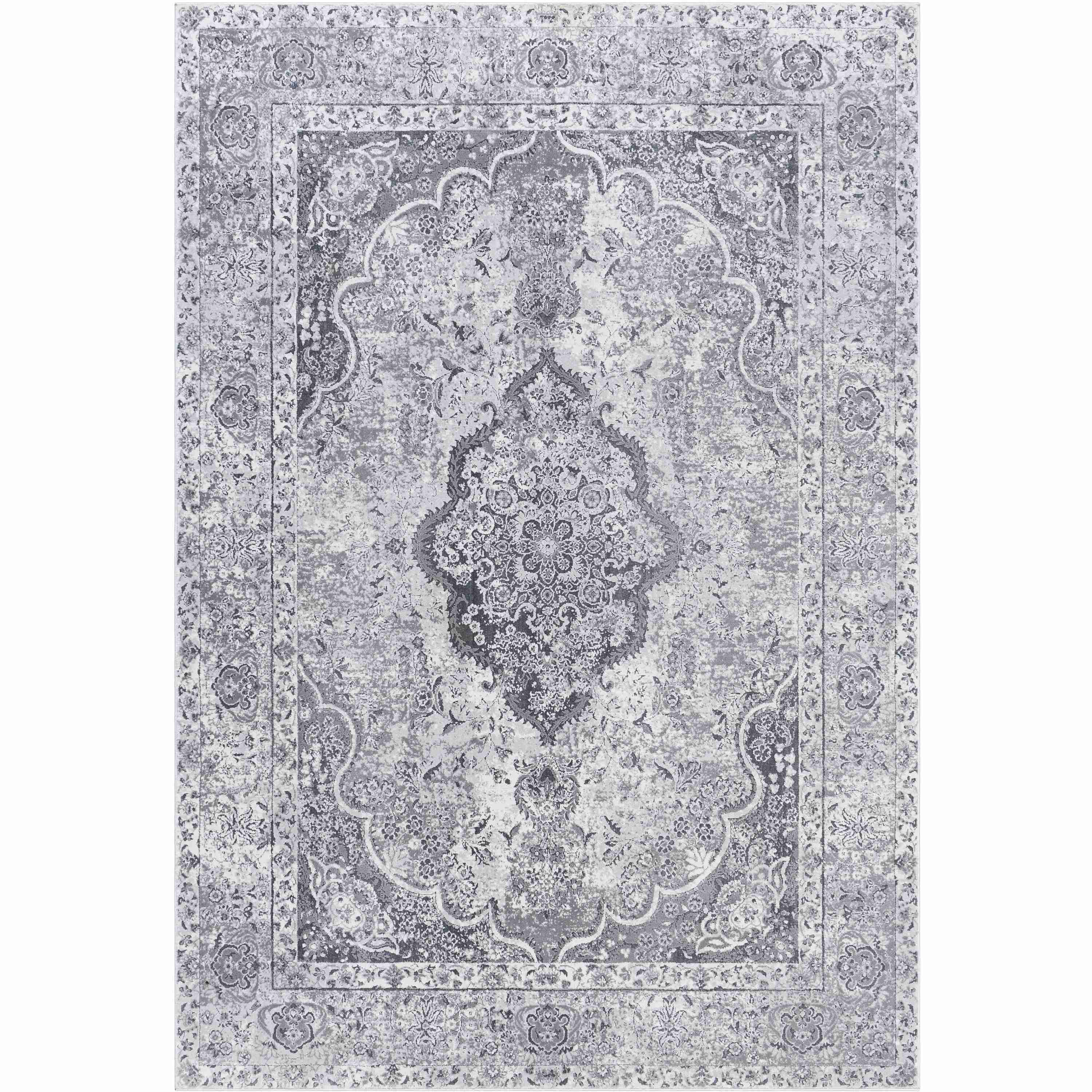 Surya Rugs Aisha Collection Charcoal, Gray & Off White Area Rug AIS-2319 - Image 1