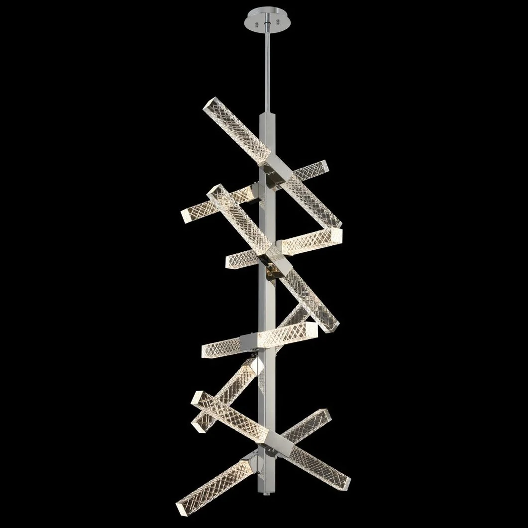 Allegri Apollo 22″W Chrome 16-Light LED Foyer Pendant Light