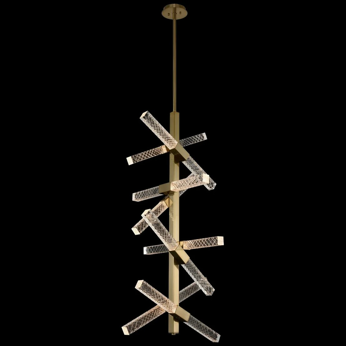 Allegri Apollo 22"W Gold 16-Light LED Foyer Pendant Light - Image 1