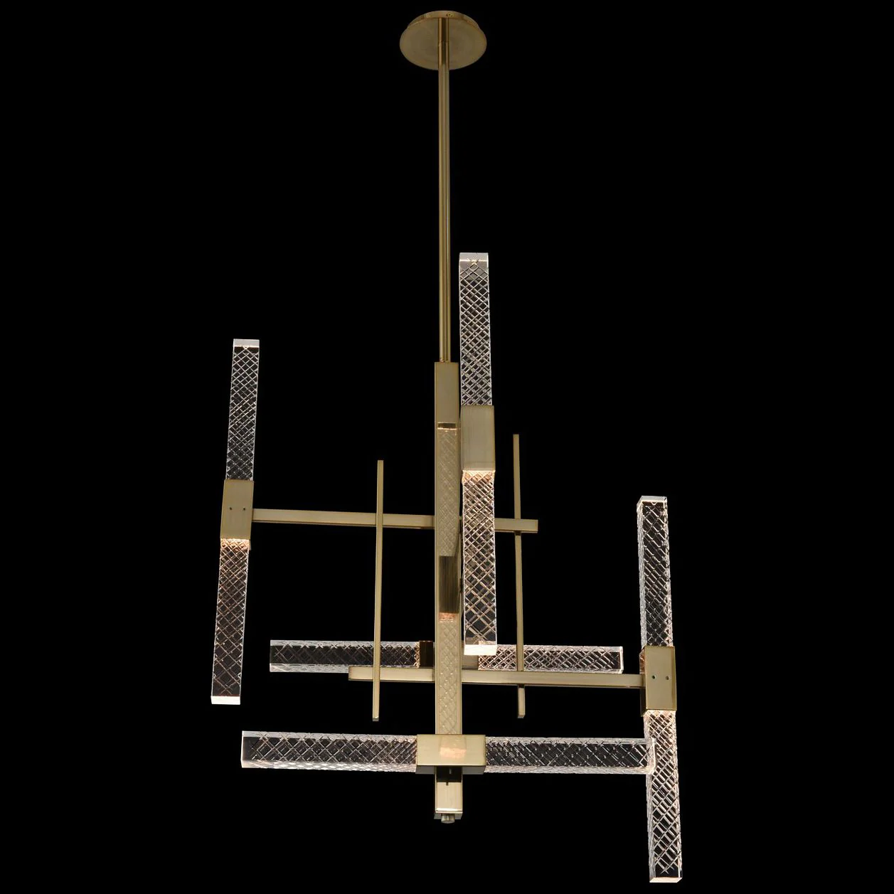 Allegri Apollo 26"W Champagne Gold 10-Light LED Chandelier - Image 1