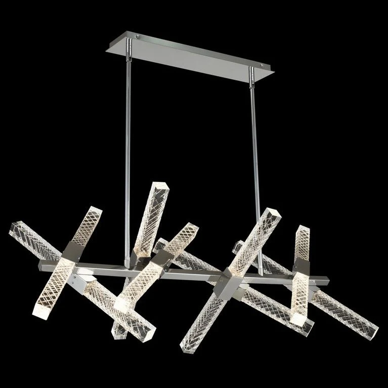 Allegri Apollo 47″W Chrome 16-Light LED Island Pendant Light