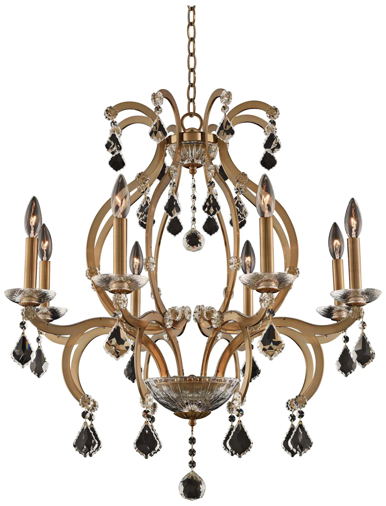 Allegri Duchess 28" Wide Champagne Gold 8-Light Chandelier - Image 2