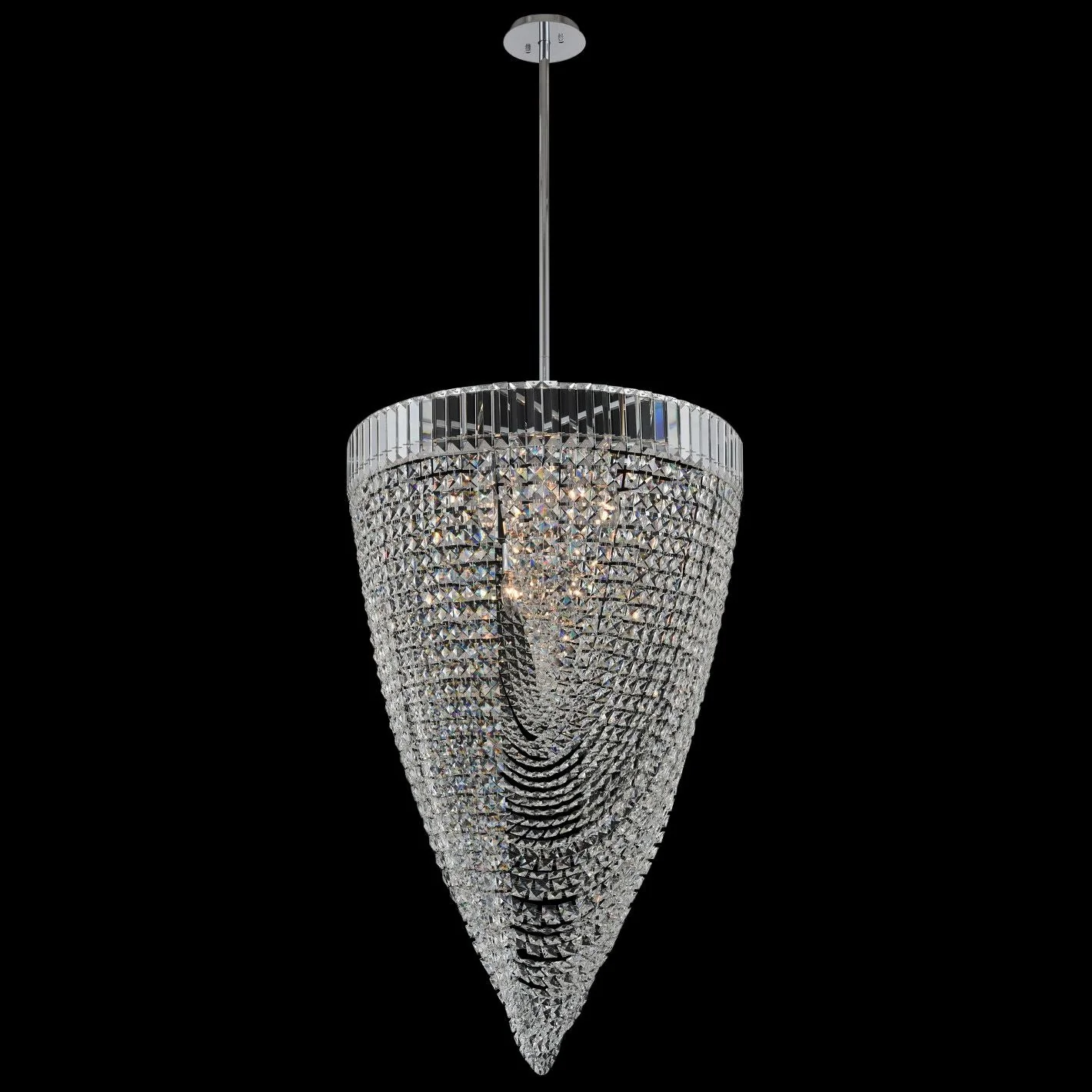 Allegri Mira 26" Wide Polished Chrome Foyer Pendant - Image 1