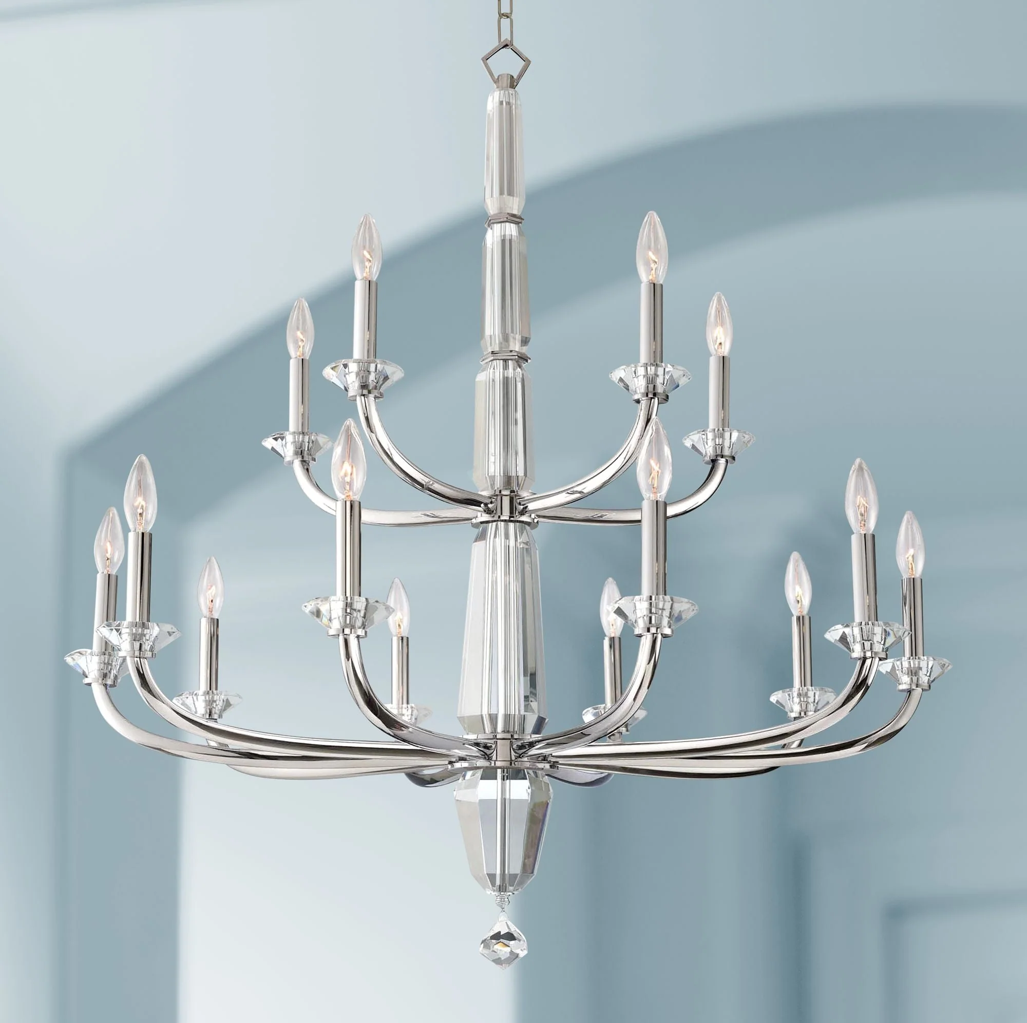 Allegri Palermo 40" Wide Chrome 15-Light Chandelier - Image 1