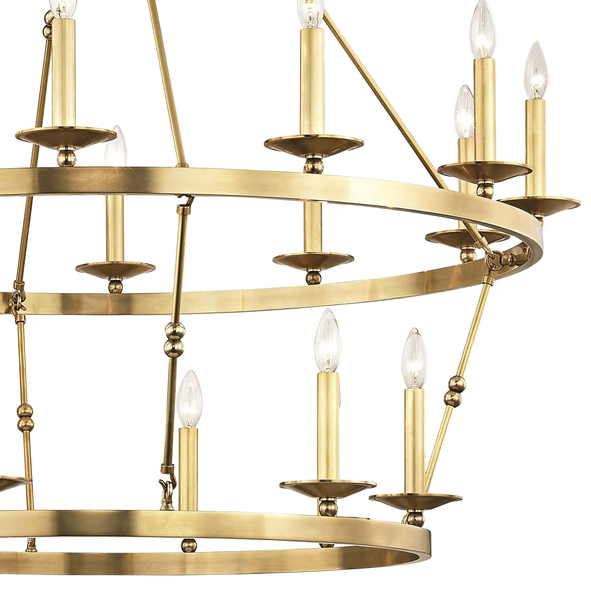 Allendale 46 3/4" Wide Aged Brass 20-Light Chandelier - Image 3