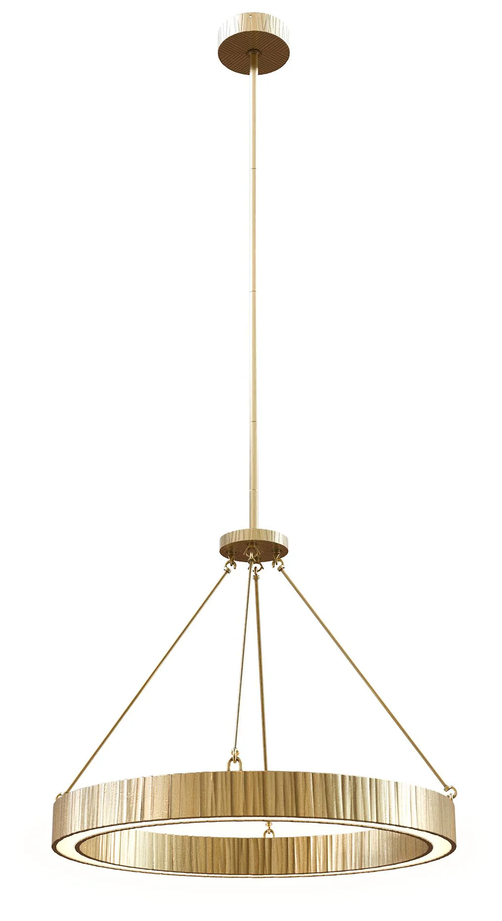 Alora Kensington LED 30-in Vintage Brass Pendant - Image 1
