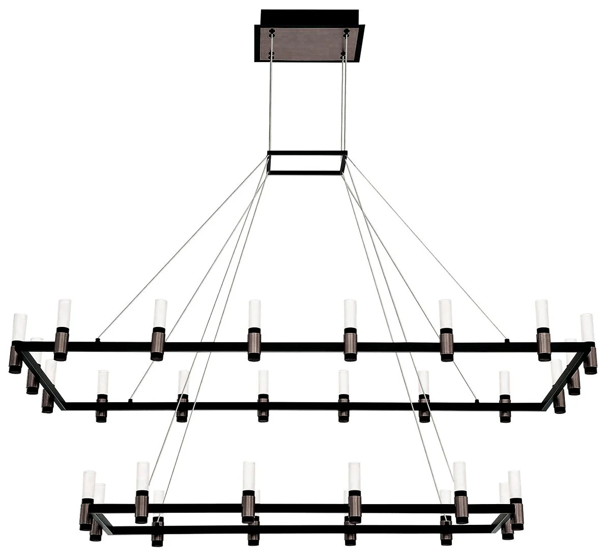 Altamont 51 3/4" Wide Black 30-Light LED Chandelier - Image 1