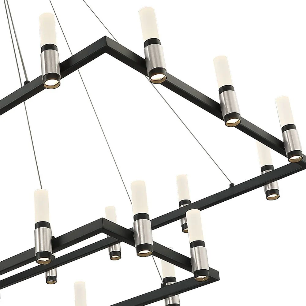 Altamont 51 3/4" Wide Black 30-Light LED Chandelier - Image 2