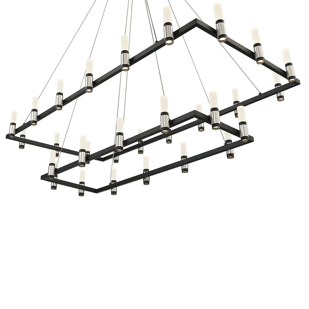 Altamont 51 3/4" Wide Black 30-Light LED Chandelier - Image 3