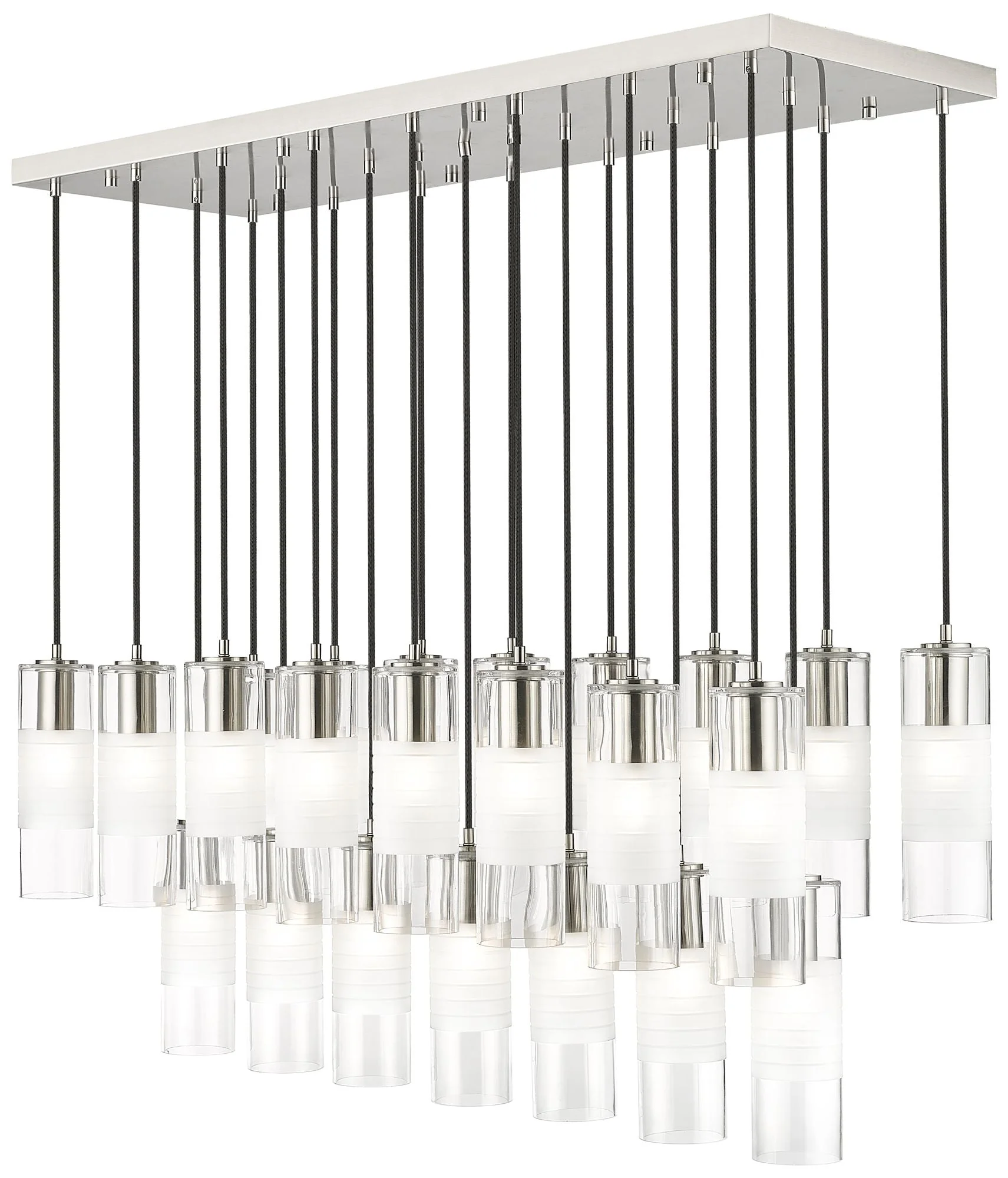 Alton by Z-Lite Brushed Nickel 23 Light Linear Chandelier - Image 1