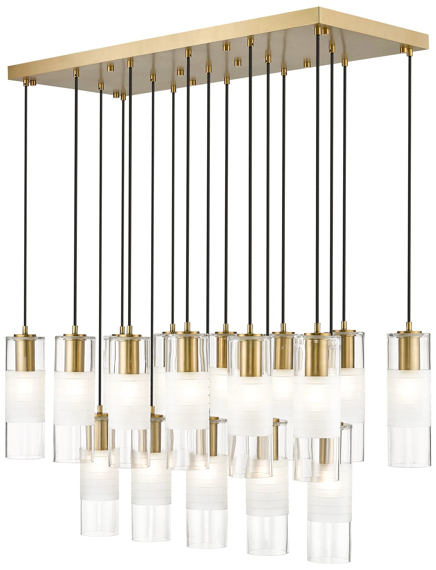 Alton by Z-Lite Modern Gold 17 Light Linear Chandelier - Image 1