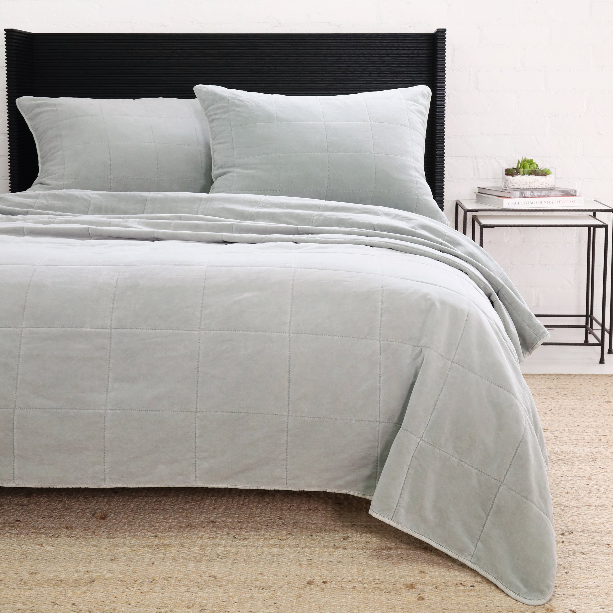Pom Pom at Home Amsterdam Shore Blue Coverlet ~ Available in Twin, Queen and King Sizes - Image 1
