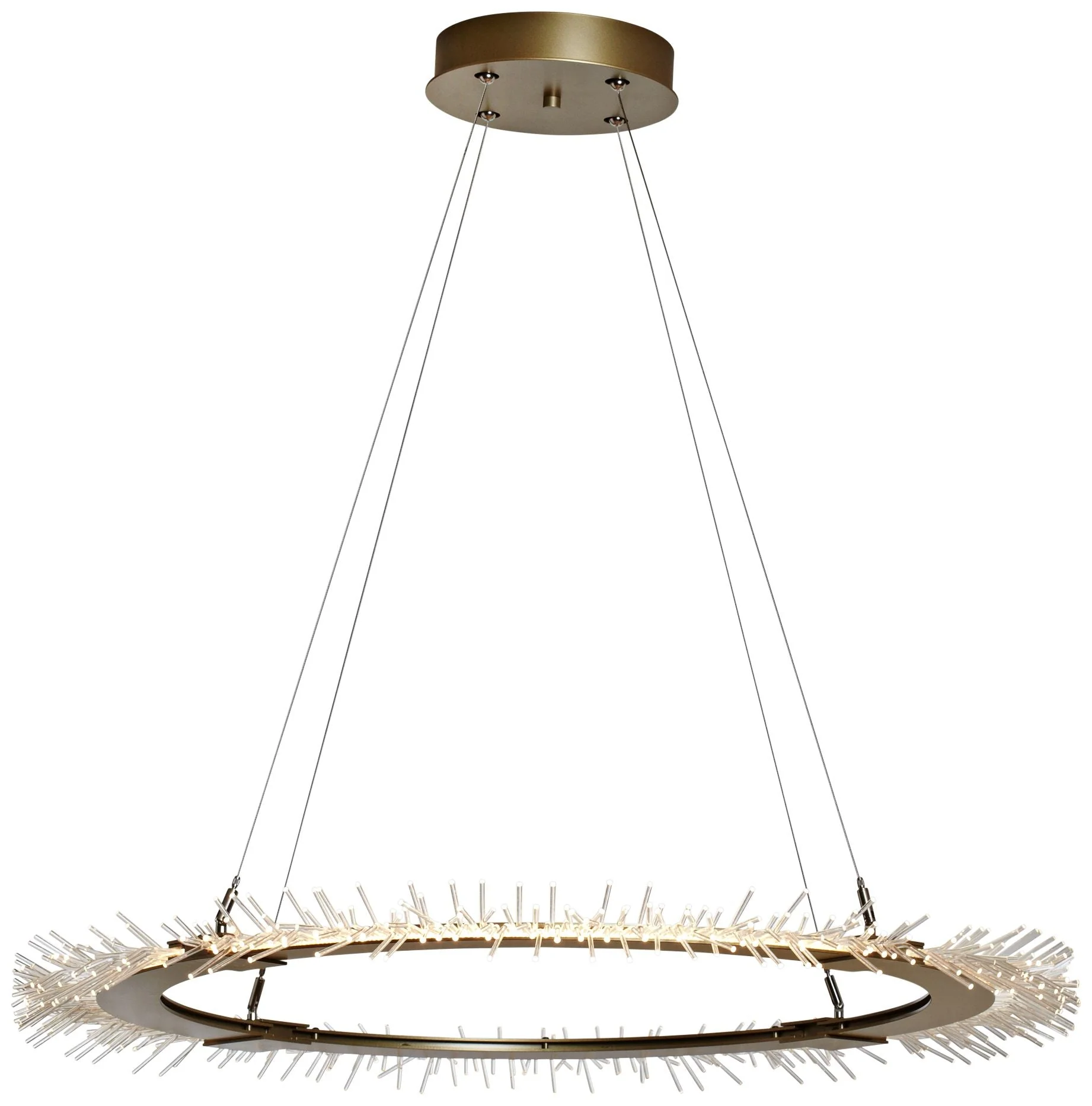 Anemone Circular 37" Wide Gold LED Pendant Light - Image 2
