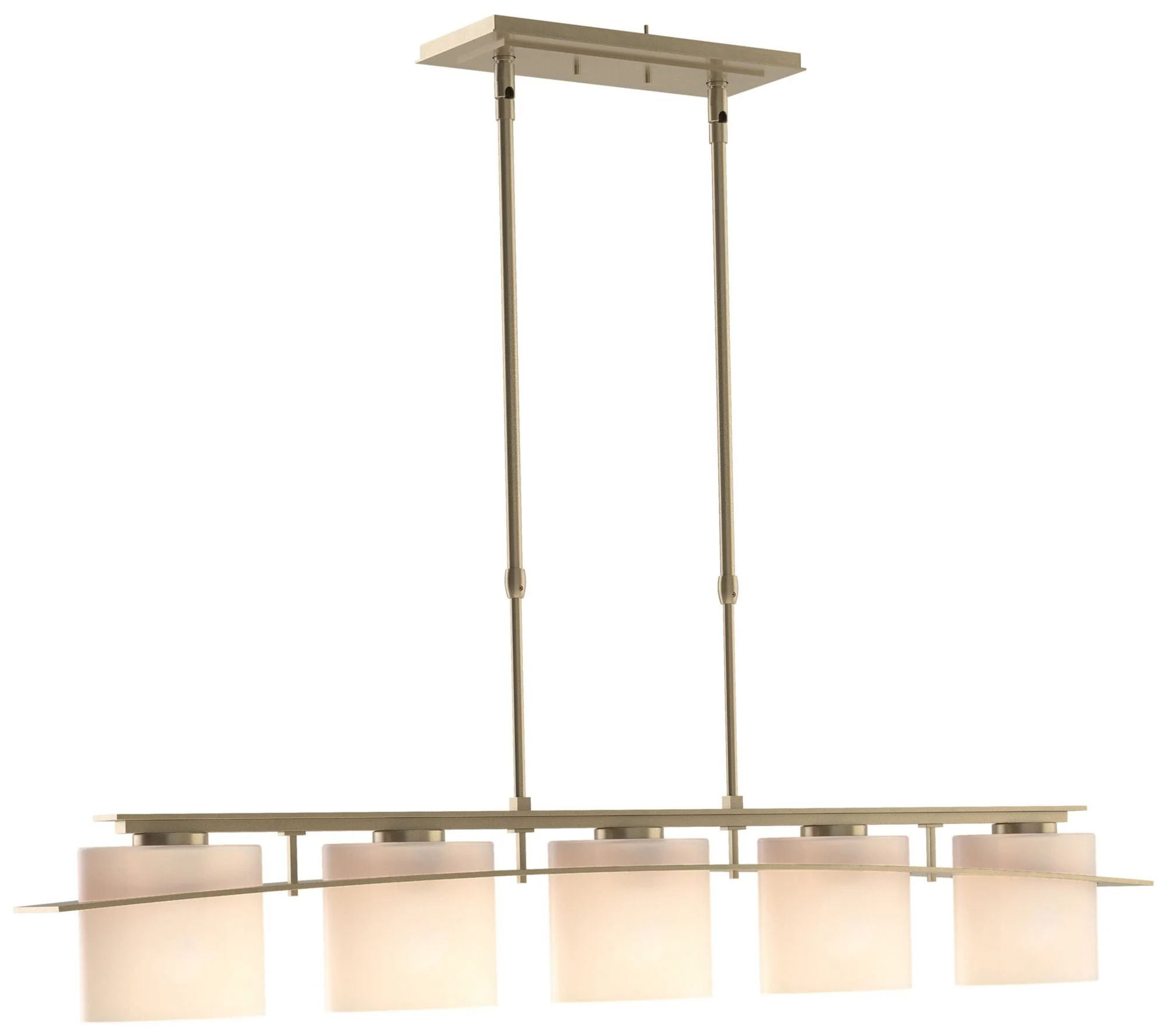 Arc Ellipse 5 Light Pendant - Gold - Opal - Image 1