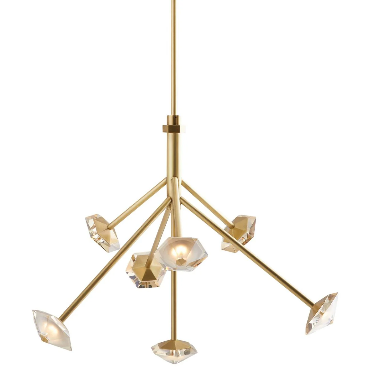 Arteriors Alessia Chandelier Antique Brass - Image 1