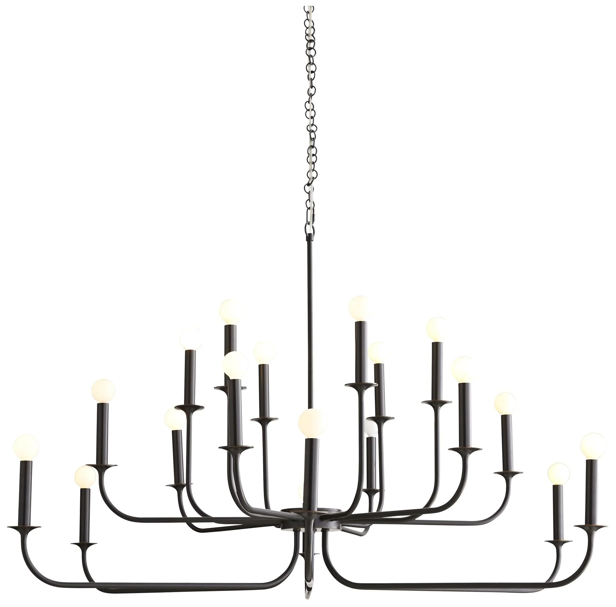 Arteriors- Breck Large Chandelier- 52" Bronze - Image 1