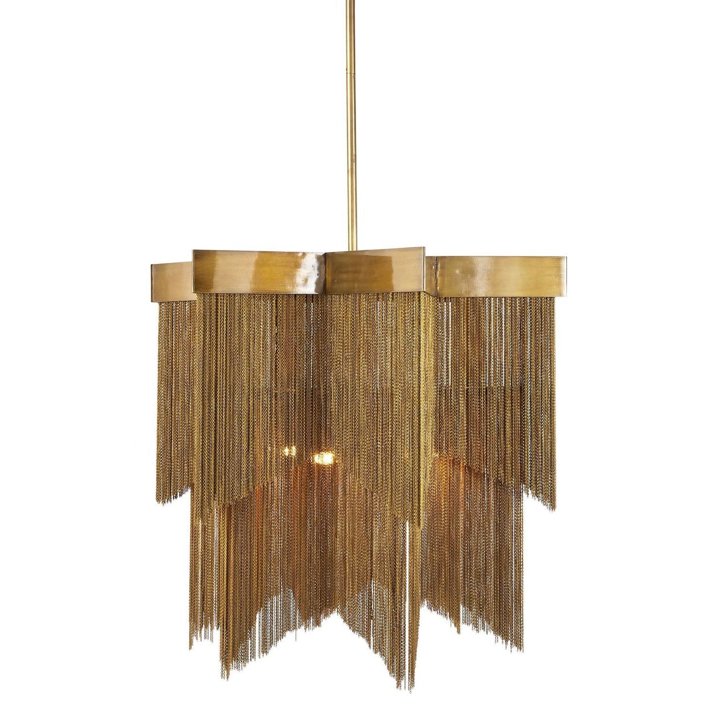 Arteriors Bridget Chandelier Vintage Brass - Image 1