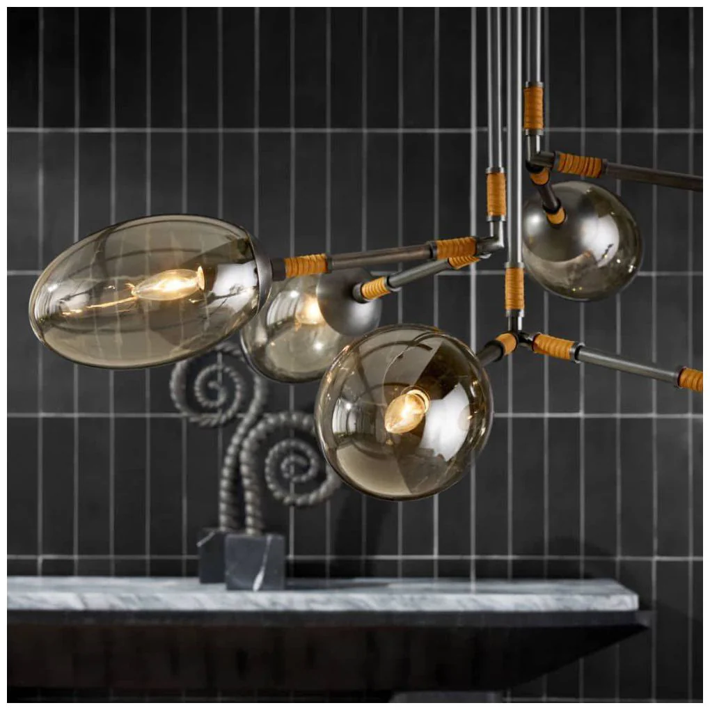 Arteriors  Falcon Chandelier 41" Smoke - Image 2