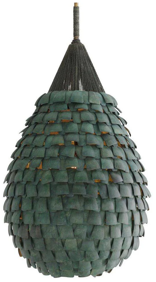 Arteriors  Ferndale Pendant 20" Eucalyptus Stain - Image 1