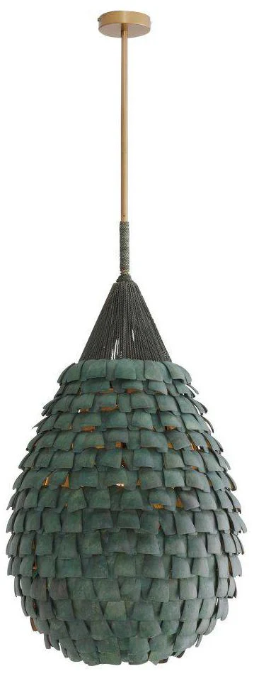 Arteriors  Ferndale Pendant 20" Eucalyptus Stain - Image 2