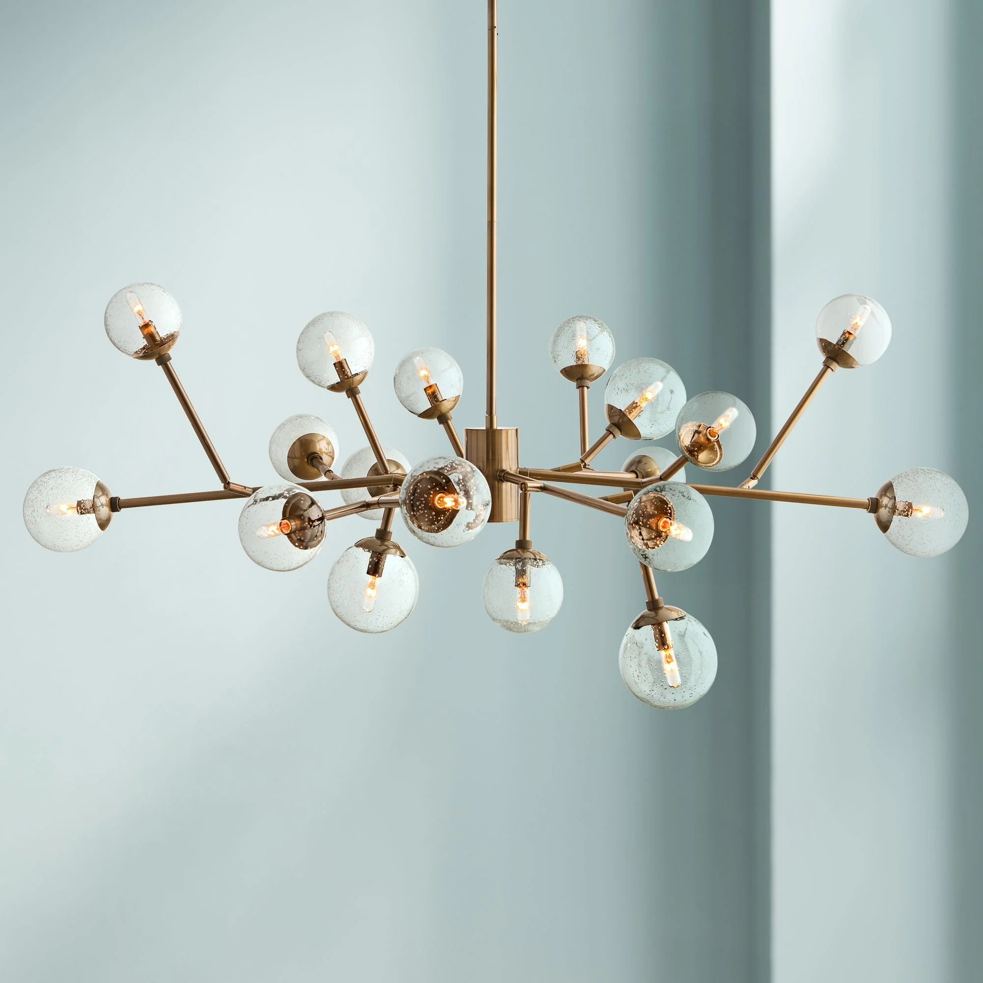 Arteriors Home Dallas 58″ Wide Vintage Brass Chandelier