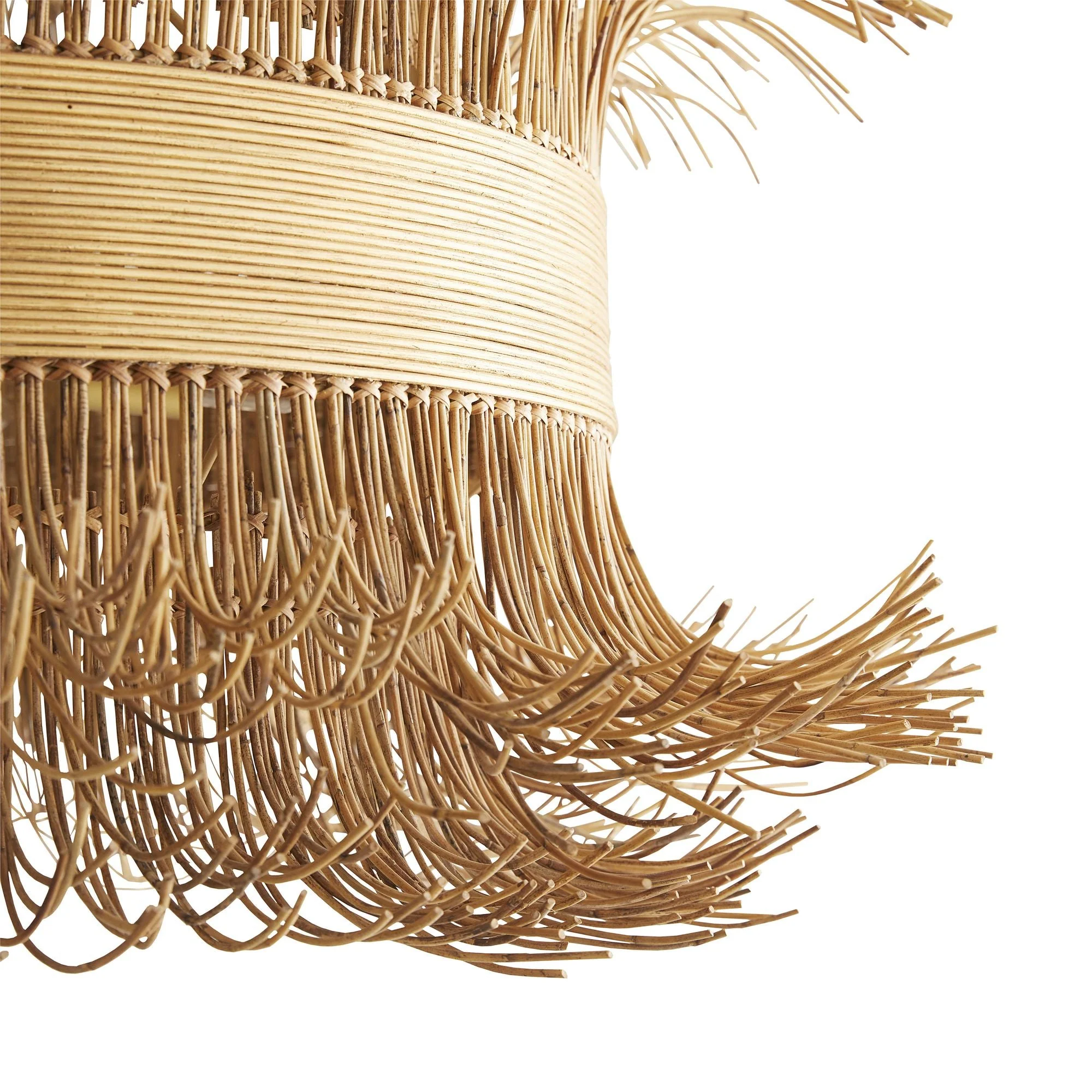Arteriors Home Filamento 42" Wide Natural Rattan Chandelier - Image 2