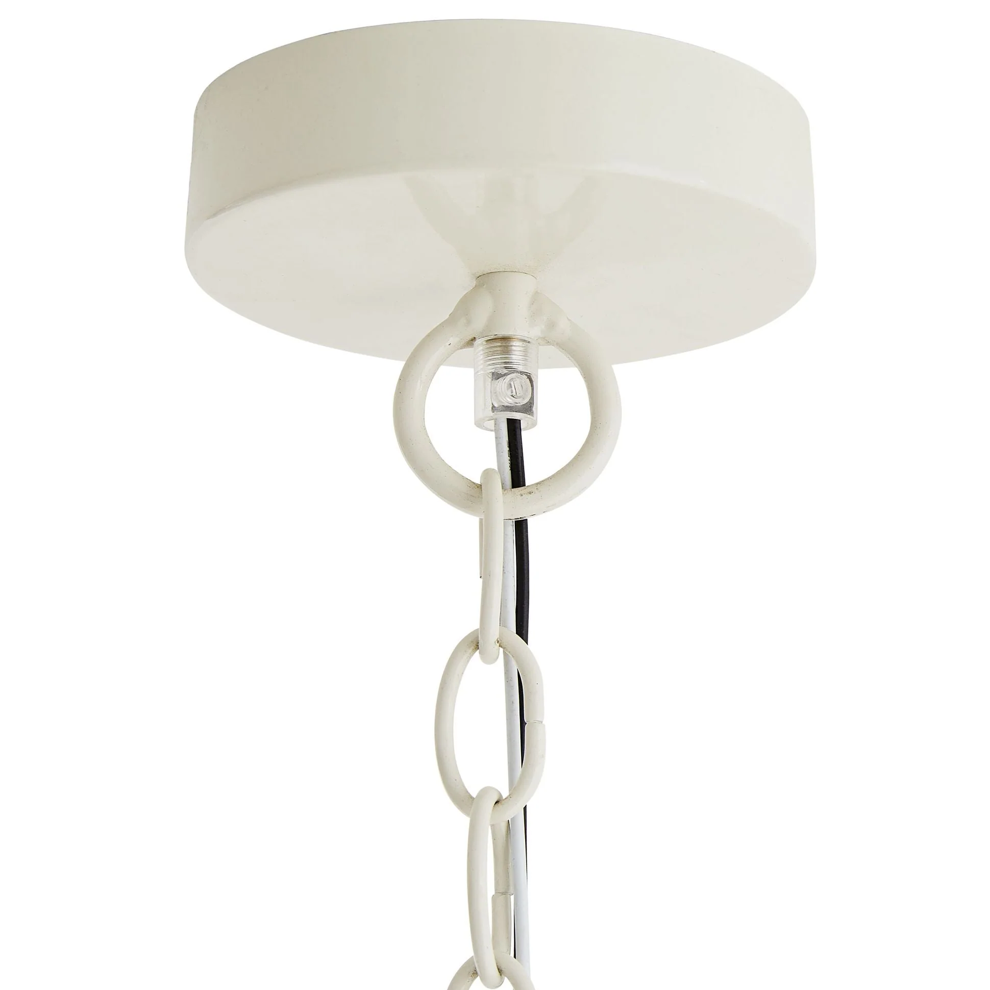 Arteriors Home Finley 32" Wide White Rattan Chandelier - Image 3