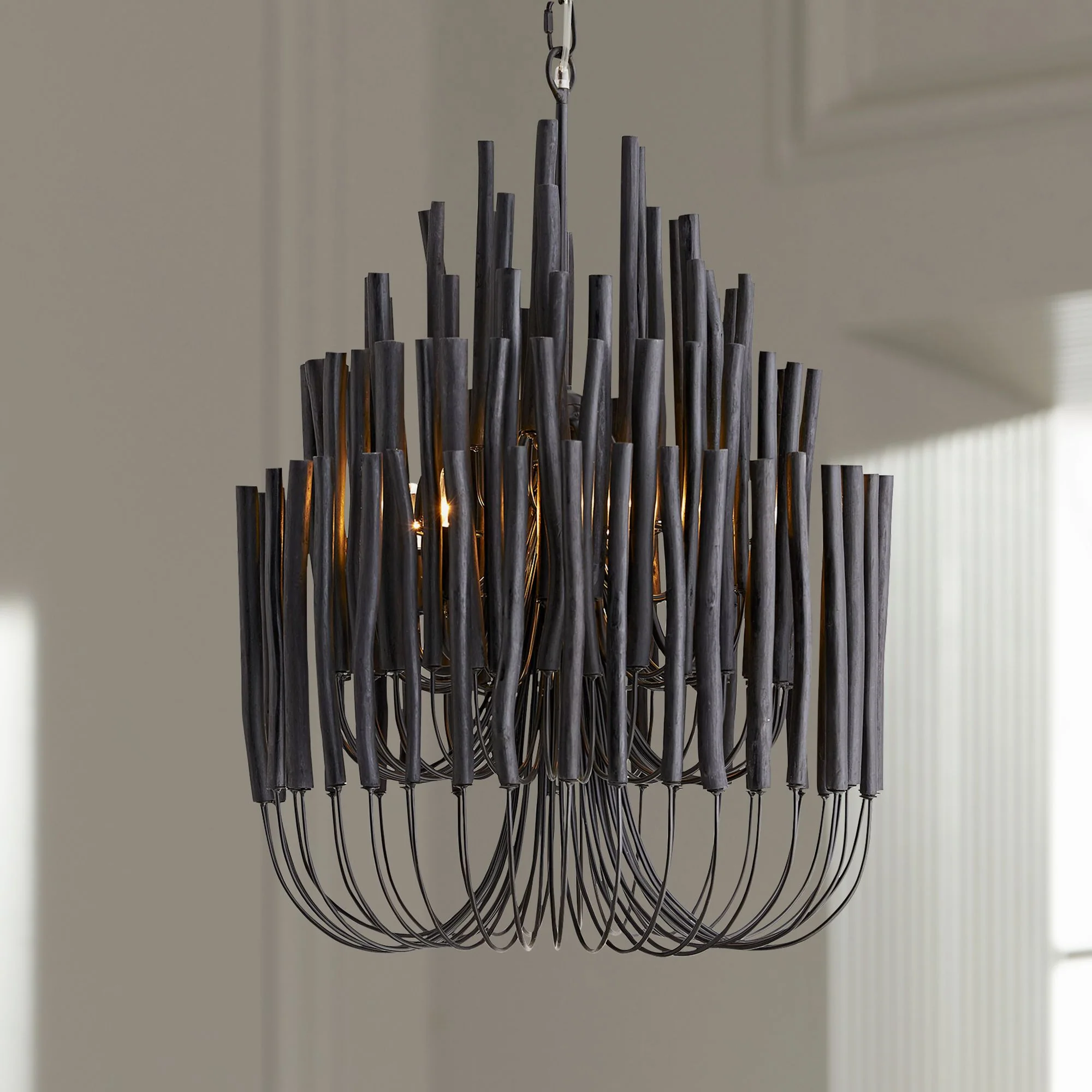 Arteriors Home Tilda 21″ Wide Black Chandelier
