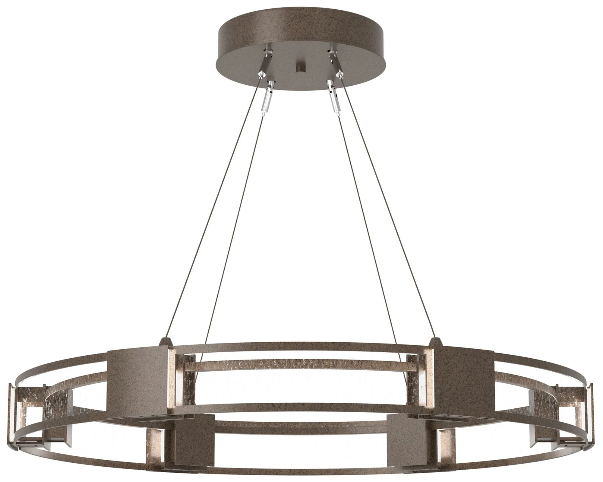 Aura Pendant - Bronze - Seeded Clear - Image 1