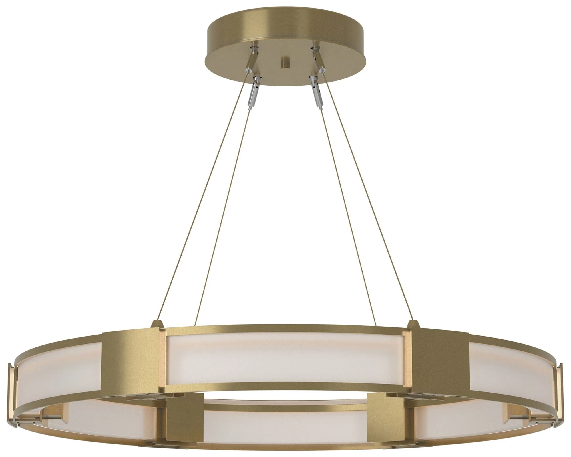 Aura Pendant - Modern Brass - Frosted - Image 1