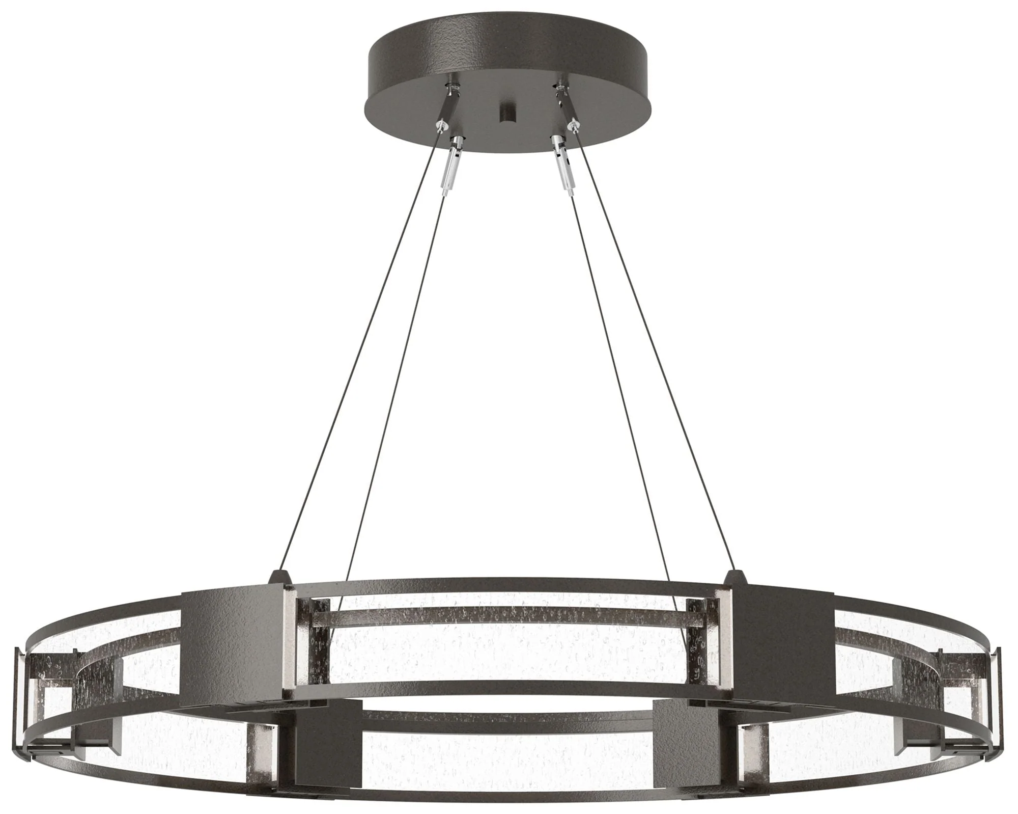 Aura Pendant - Oil Rubbed Bronze - Seeded Clear - Image 1