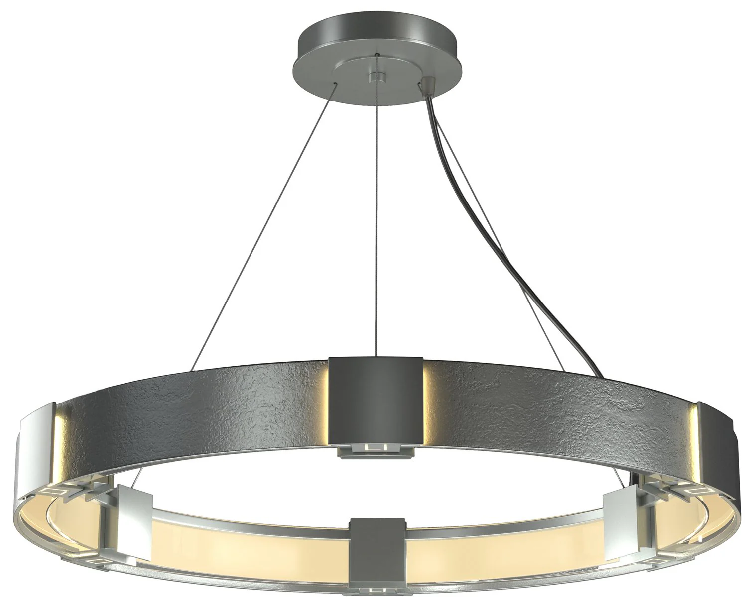 Aura Pendant - Platinum - Clear - Image 1