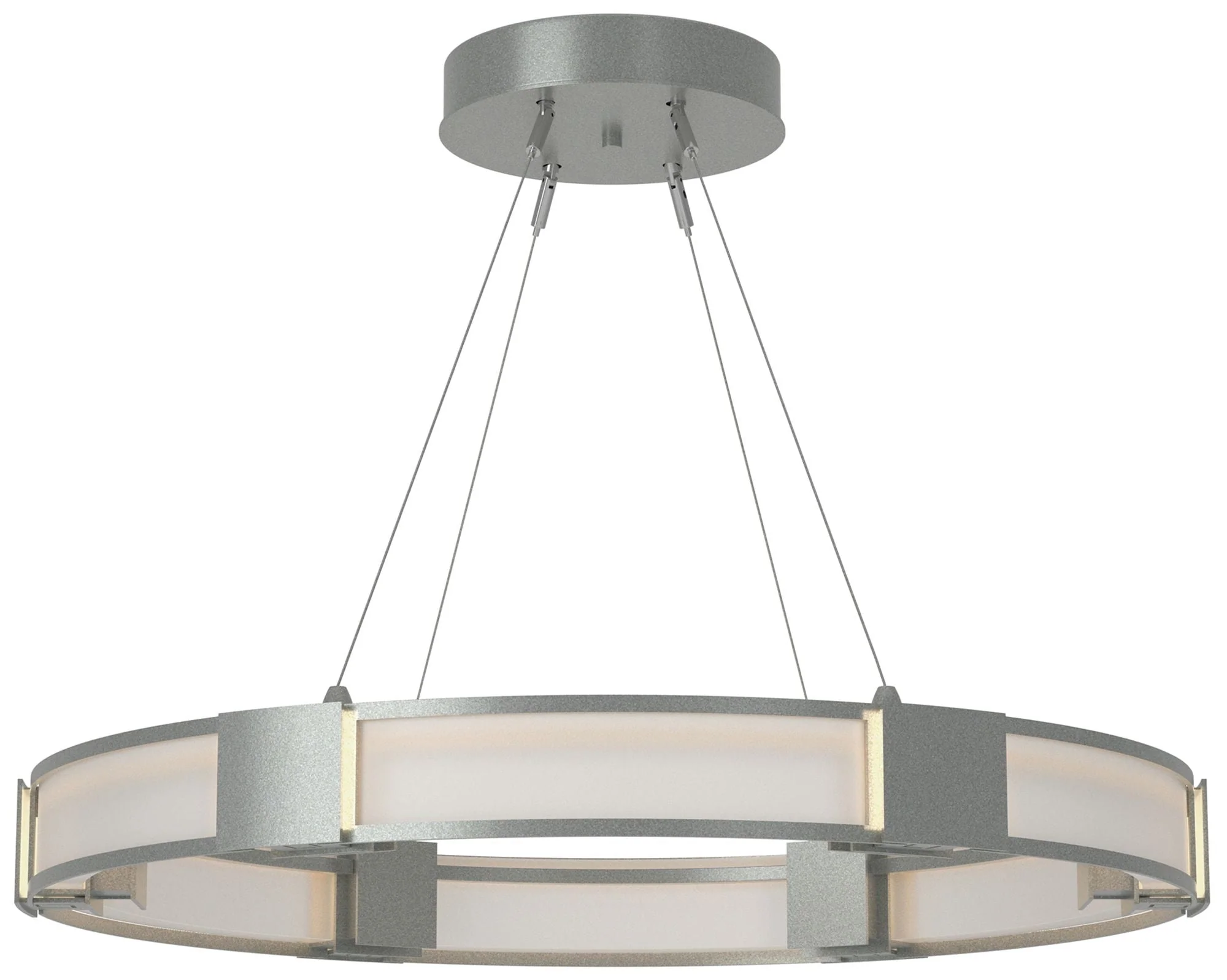 Aura Pendant - Platinum - Frosted - Image 1