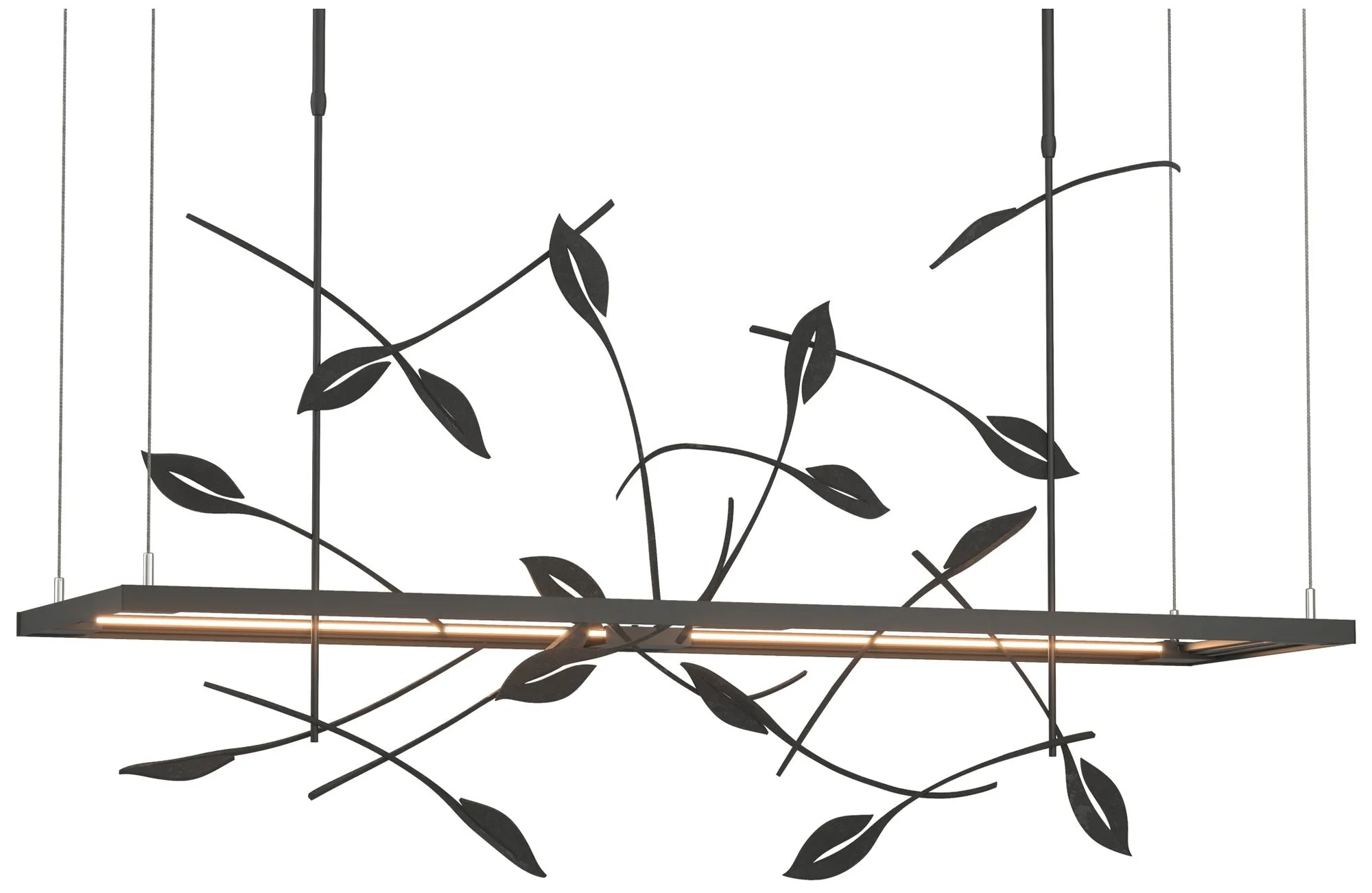 Autumn 53.4″ Wide Black Long LED Pendant