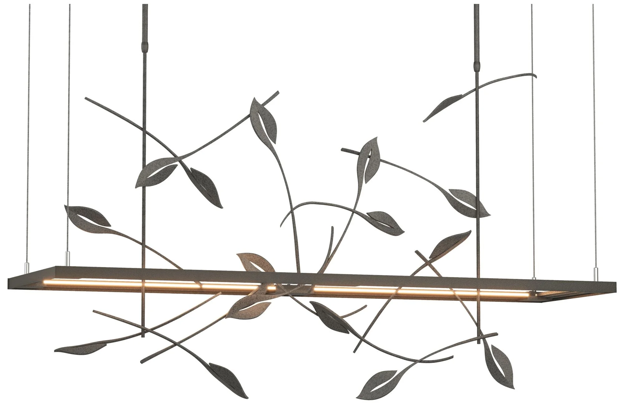 Autumn 53.4″ Wide Natural Iron Long LED Pendant