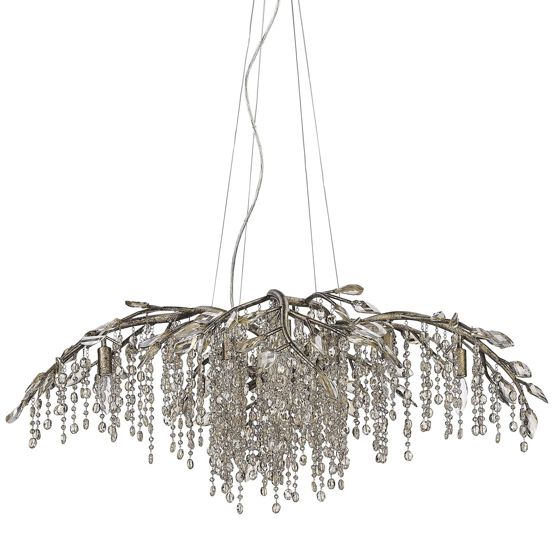 Autumn Twilight 40"W Mystic Gold Crystal 12-Light Chandelier - Image 3