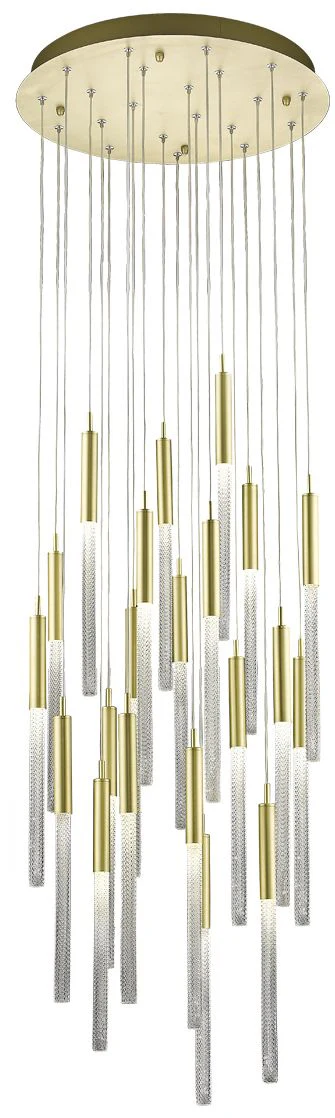 Avenue Lighting Boa Collection Pendant Brushed Brass - Image 1