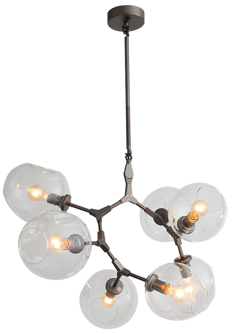 Avenue Lighting-Fairfax Ave. Collection- 7 Light Chandelier-Bronze - Image 1